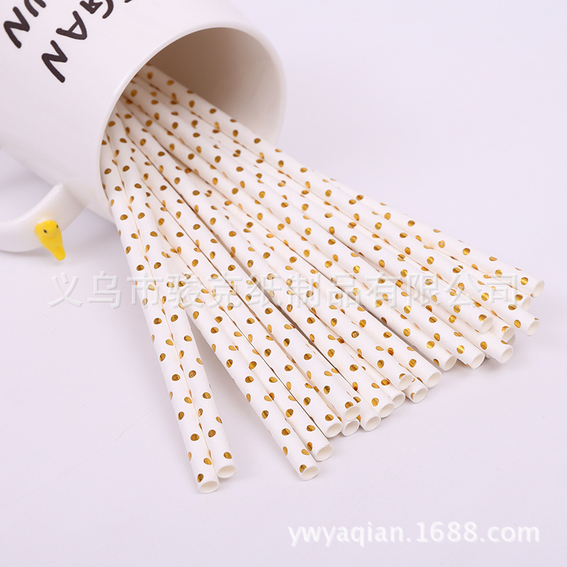 Hot selling foreign trade environmental degradable patch kraft straw black beard paper straw