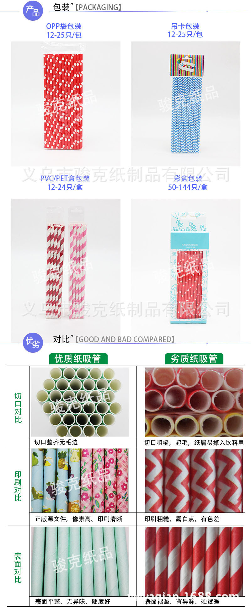 Hot selling foreign trade environmental degradable patch kraft straw black beard paper straw