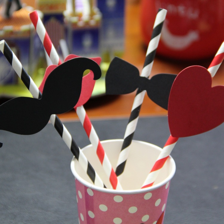  Wholesale 10-Piece Set Wedding Wedding Beard Straw