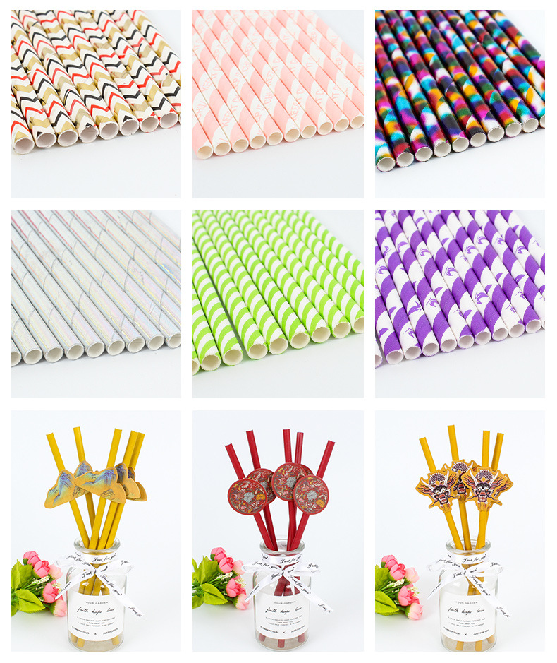 Personalized Beard Paper Sucker Customized Cartoon Animation Paper Straw Customized Beard Straw