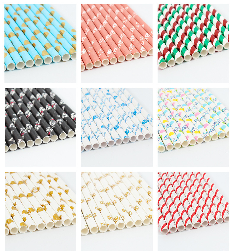 Personalized Beard Paper Sucker Customized Cartoon Animation Paper Straw Customized Beard Straw