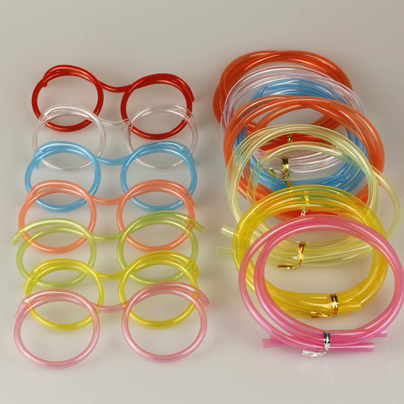 Beard Straw Internet Sensation Straw Pick-up Game Props Glasses Beard Straw Crazy Funny Halloween Party Straw Wholesale