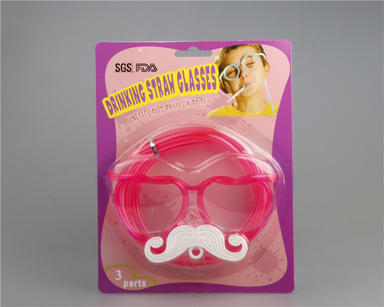 Beard Straw Internet Sensation Straw Pick-up Game Props Glasses Beard Straw Crazy Funny Halloween Party Straw Wholesale