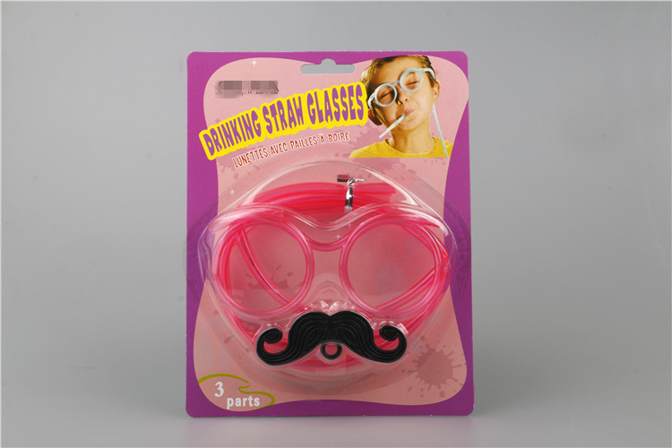 Beard Straw Internet Sensation Straw Pick-up Game Props Glasses Beard Straw Crazy Funny Halloween Party Straw Wholesale