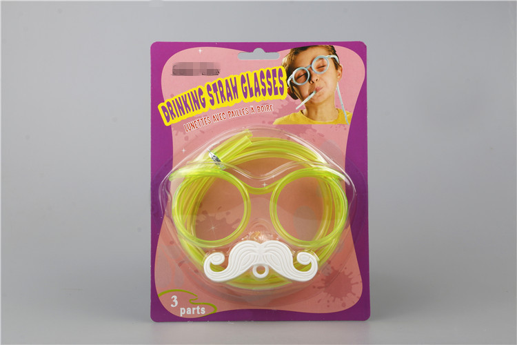 Beard Straw Internet Sensation Straw Pick-up Game Props Glasses Beard Straw Crazy Funny Halloween Party Straw Wholesale