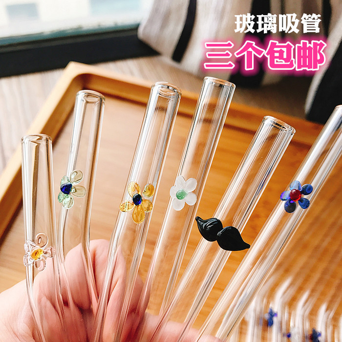 Beard Straw  Heat-Resistant Elbow Cute Beard Fruit Juice and Beverage Straws Lead-Free Environmental Protection