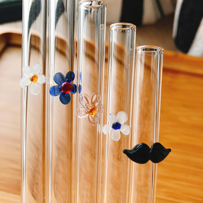 Beard Straw  Heat-Resistant Elbow Cute Beard Fruit Juice and Beverage Straws Lead-Free Environmental Protection