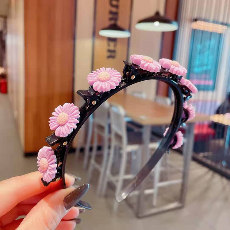 2021 Internet Hot New Broken Hair Lazy Headband Girl Cute Flowers Hairpin Braided Hair Little Clip Hairpin Headdress 2021 Internet Hot New Broken Hair Lazy Headband Girl Cute Flowers Hairpin Braided Hair Little Clip Hairpin Headdress