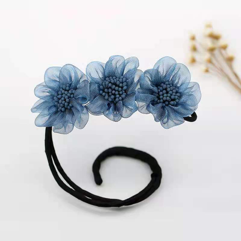 New Organza Three Flowers Bun Hair Band Simple Flowers Bud Hair Band Hair Accessories Headdress Hair Stick New Organza Three Flowers Bun Hair Band Simple Flowers Bud Hair Band Hair Accessories Headdress Hair Stick