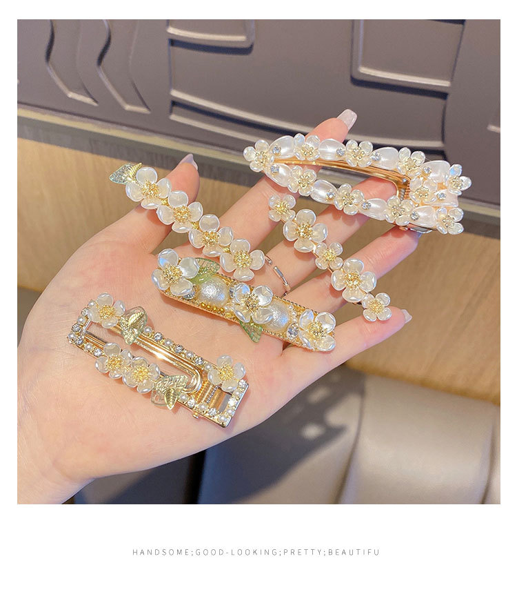 Side Spring Clip Hairpin Word Clip Internet Celebrity 2021new Flowers Folder Children's Headdress Pearl Hairpin Side Spring Clip Hairpin Word Clip Internet Celebrity 2021new Flowers Folder Children's Headdress Pearl Hairpin