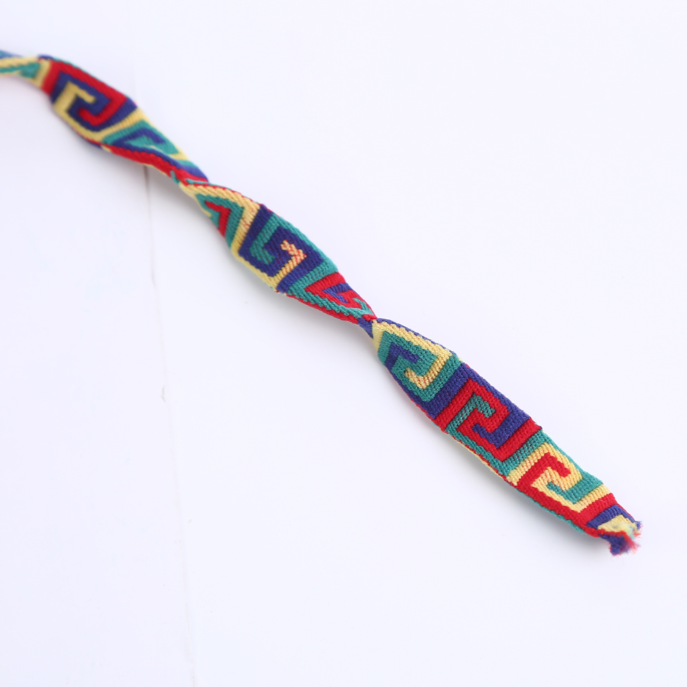 Personalized Ethnic Style Narrow Elastic Stretch Cotton Detachable Neck Rope Phone Case Ins Wind Wrist Short Lanyard Web
