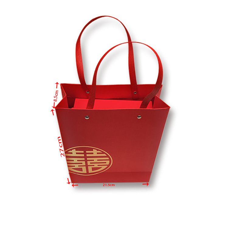 Double happiness gift box packaging festive gift box tote bag candy box creative gift box customized Double happiness gift box packaging festive gift box tote bag candy box creative gift box customized