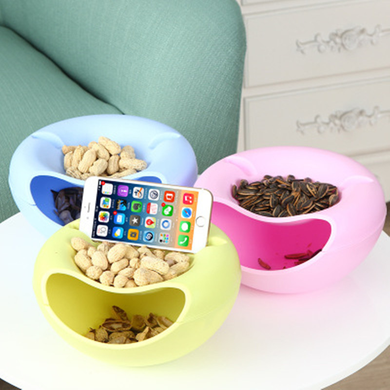 Plastic lazy melon seeds dish dried fruit plate living room melon seeds storage box melon box box candy box fruit plate
