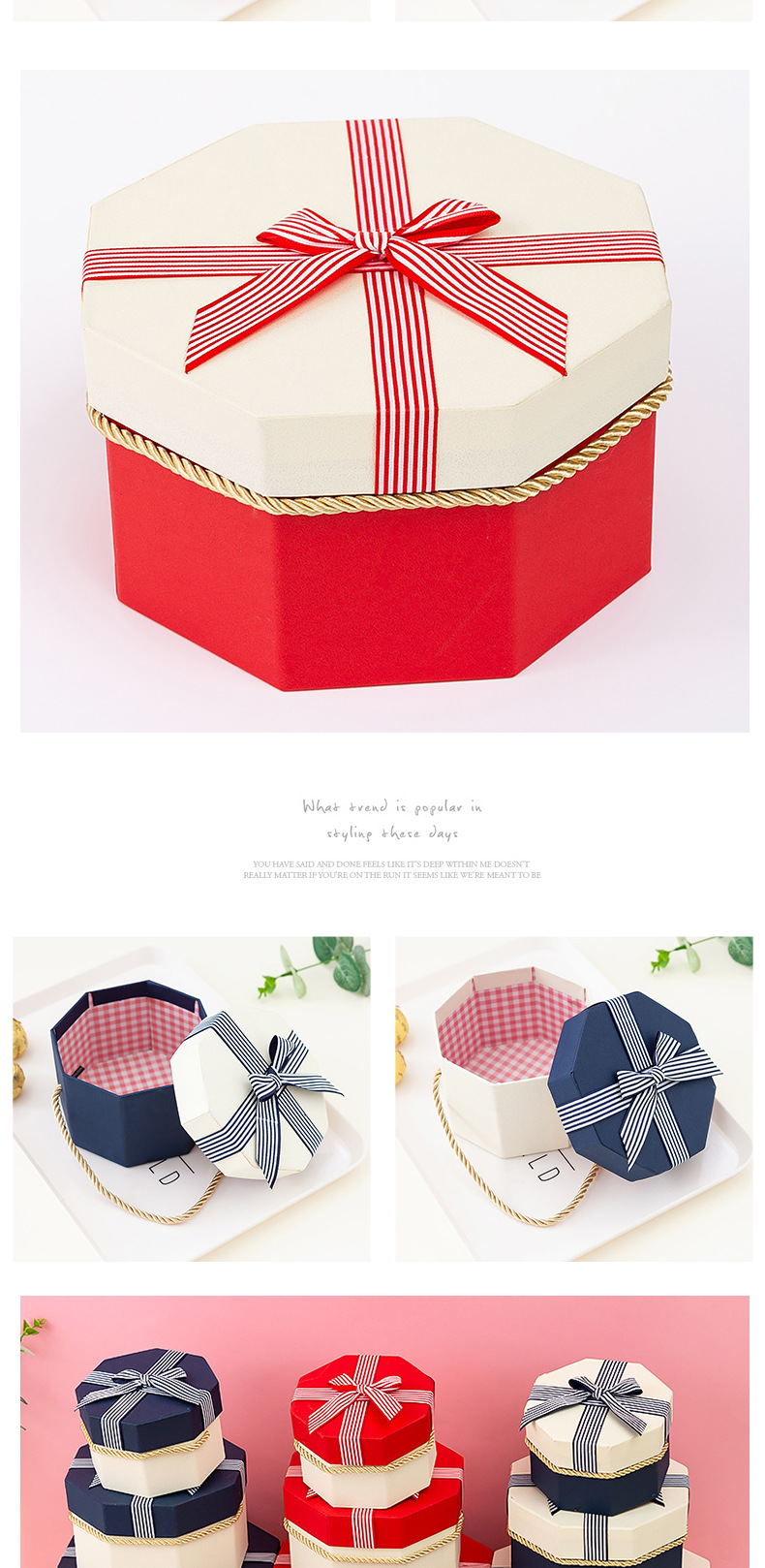 Wedding Gift Candy Box Lipstick Gift Box Packaging Box Octagonal Valentine's Day Gift Box Octagon Box Customization Wedding Gift Candy Box Lipstick Gift Box Packaging Box Octagonal Valentine's Day Gift Box Octagon Box Customization