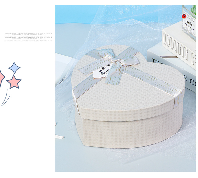 Exquisite Creative Gift Box Three-Piece Bow Love Birthday Gift Box Ins Candy Box Gift Box Exquisite Creative Gift Box Three-Piece Bow Love Birthday Gift Box Ins Candy Box Gift Box
