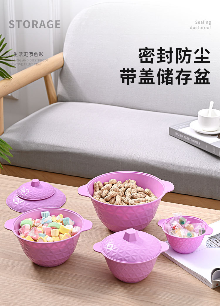 New round Retro Candy Dish Candy Box Flower Fruit Plate Food Storage Snack Storage Jar with Lid Tureen New round Retro Candy Dish Candy Box Flower Fruit Plate Food Storage Snack Storage Jar with Lid Tureen