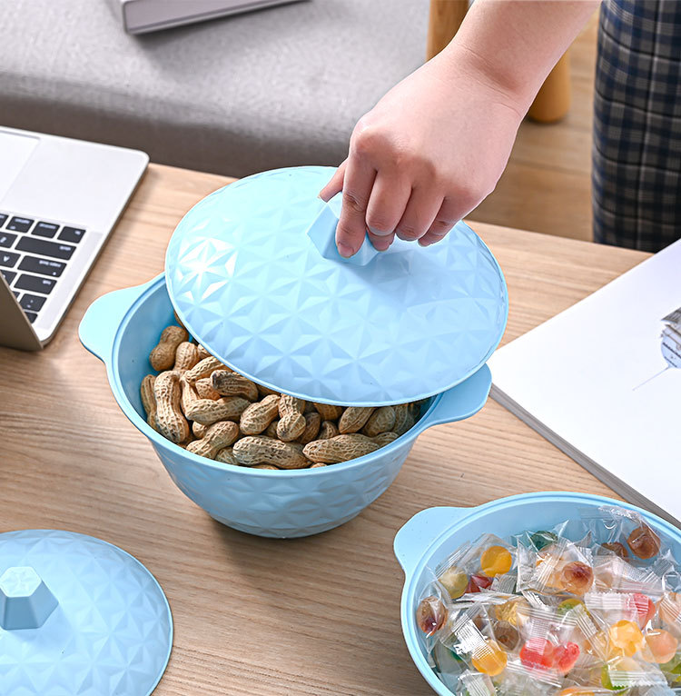 New round Retro Candy Dish Candy Box Flower Fruit Plate Food Storage Snack Storage Jar with Lid Tureen New round Retro Candy Dish Candy Box Flower Fruit Plate Food Storage Snack Storage Jar with Lid Tureen