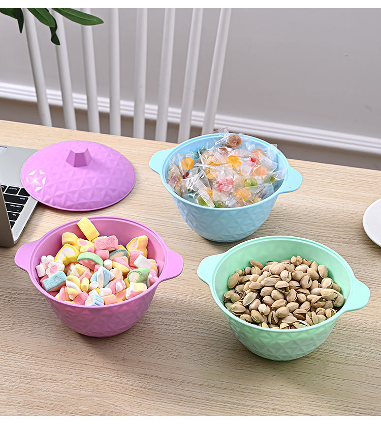 New round Retro Candy Dish Candy Box Flower Fruit Plate Food Storage Snack Storage Jar with Lid Tureen New round Retro Candy Dish Candy Box Flower Fruit Plate Food Storage Snack Storage Jar with Lid Tureen
