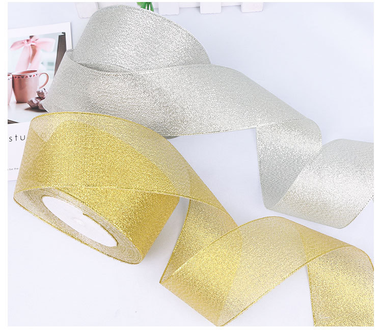 0.3-5cm Wide Glitter Ribbon 2cm Silver Onion Ribbon Baking Cake Box Packing Ribbons