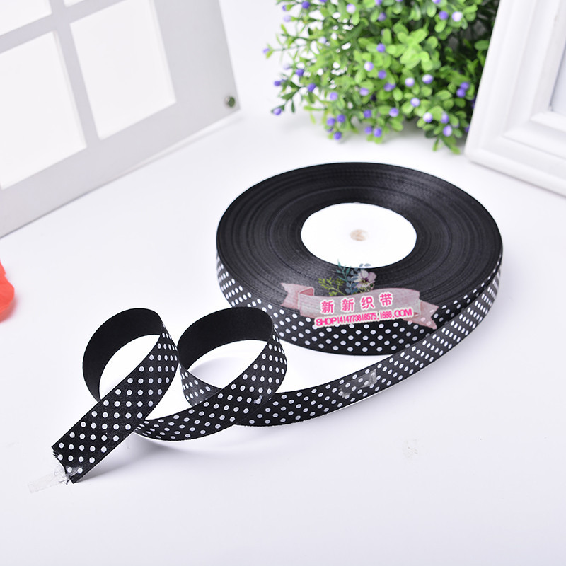2.0cm Printed Point Polyester Ribbon Supply 6 Points Ribbon Handmade DIY Hair Bow Ribbon Factory Direct Sales