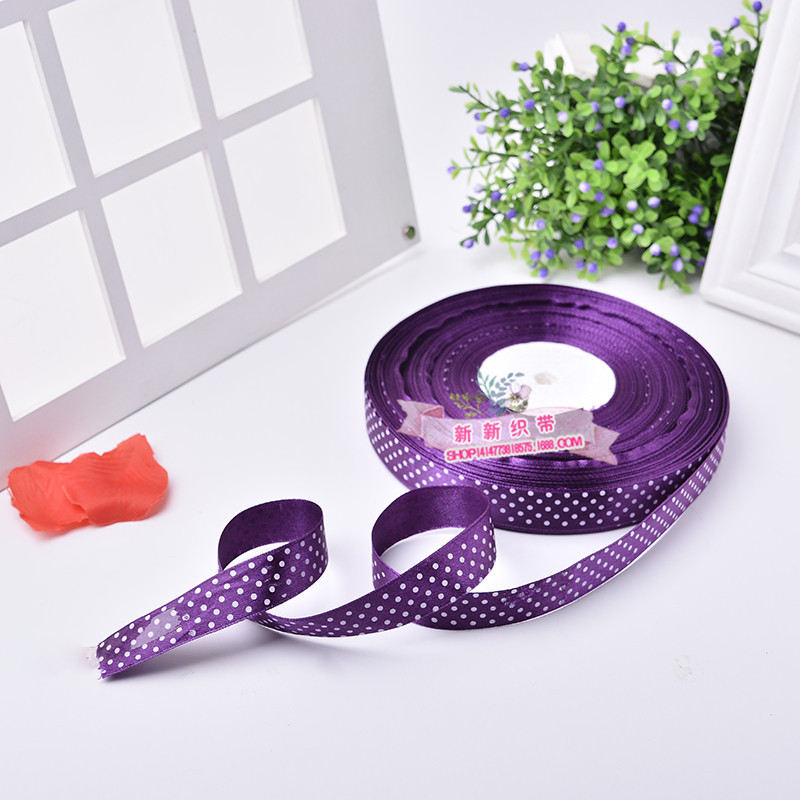 2.0cm Printed Point Polyester Ribbon Supply 6 Points Ribbon Handmade DIY Hair Bow Ribbon Factory Direct Sales
