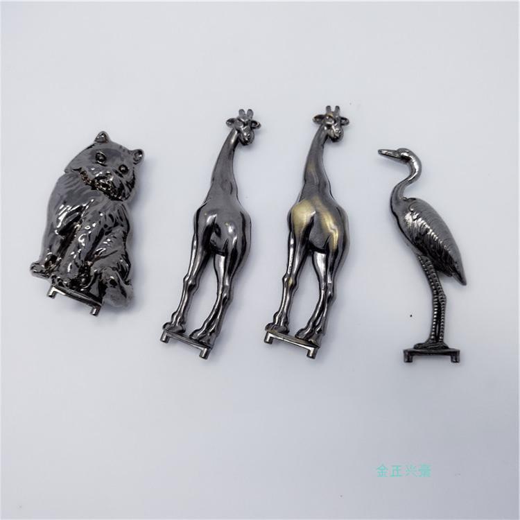Three-Dimensional Animal Decoration Metal Casting Giraffe Red-Crowned Crane Metal Deer