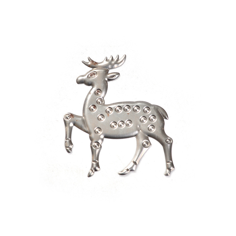Iron Metal Crafts Iron Christmas Deer Christmas Product Stamping Accessories Metal Deer