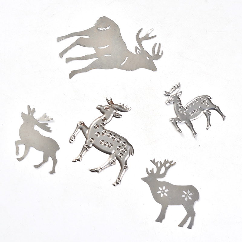 Iron Metal Crafts Iron Christmas Deer Christmas Product Stamping Accessories Metal Deer Iron Metal Crafts Iron Christmas Deer Christmas Product Stamping Accessories Metal Deer