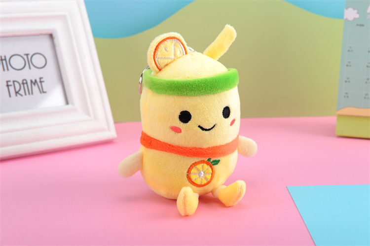 Plush Toy Key Pendant Fruit Milky Tea Cup Plush Doll Keychain Milk Tea Schoolbag Pendant Present to Girl Festival Plush Toy Key Pendant Fruit Milky Tea Cup Plush Doll Keychain Milk Tea Schoolbag Pendant Present to Girl Festival