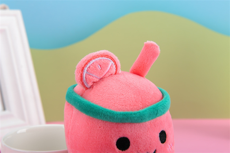 Plush Toy Key Pendant Fruit Milky Tea Cup Plush Doll Keychain Milk Tea Schoolbag Pendant Present to Girl Festival Plush Toy Key Pendant Fruit Milky Tea Cup Plush Doll Keychain Milk Tea Schoolbag Pendant Present to Girl Festival