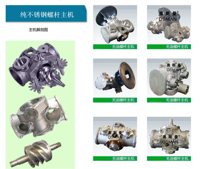 7.5kw 11kw 15kw 18.5kw oil-free screw air compressor