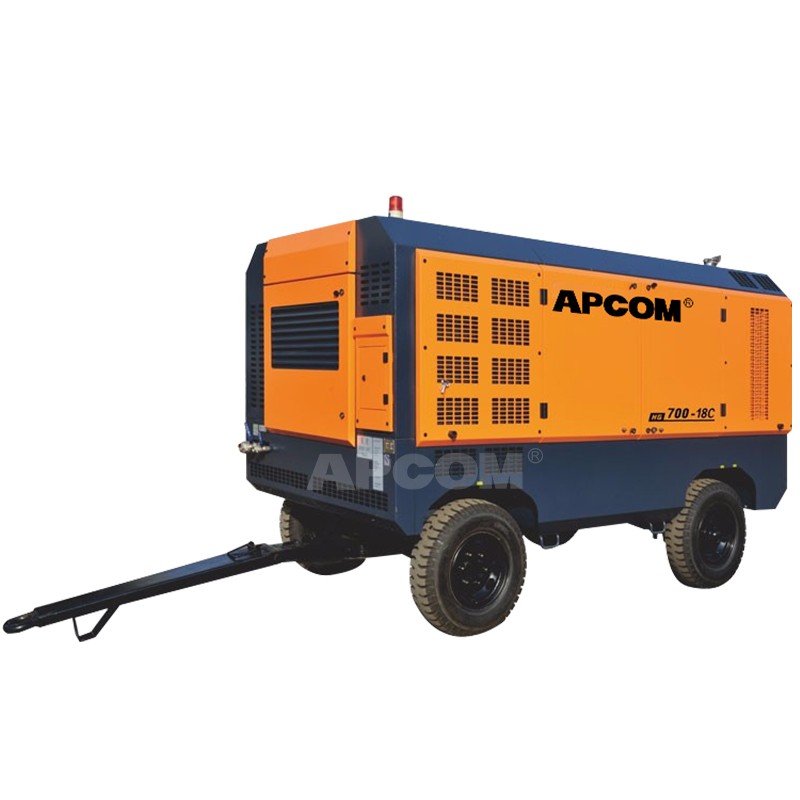 OPEC HG Series Medium and Large Diesel Moving Screw Air Compressor HG700-18C/700cfm Mobile Air Compressor