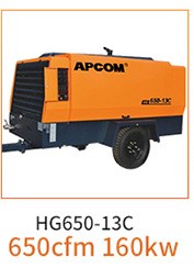 OPEC HG Series Medium and Large Diesel Moving Screw Air Compressor HG700-18C/700cfm Mobile Air Compressor