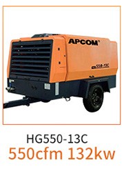 OPEC HG Series Medium and Large Diesel Moving Screw Air Compressor HG700-18C/700cfm Mobile Air Compressor