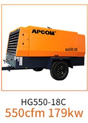 OPEC HG Series Medium and Large Diesel Moving Screw Air Compressor HG800-14C/800cfm Mobile Air Compressor