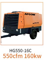 OPEC HG Series Medium and Large Diesel Moving Screw Air Compressor HG800-14C/800cfm Mobile Air Compressor