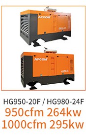 OPEC HG Series Medium and Large Diesel Moving Screw Air Compressor HG800-14C/800cfm Mobile Air Compressor