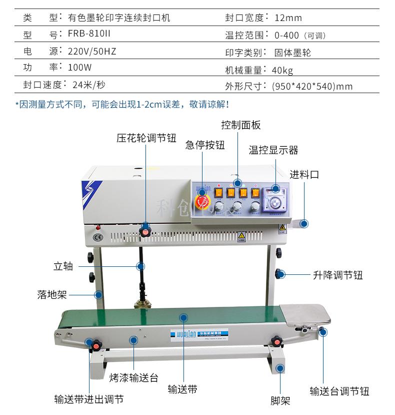 Frm-810ii Ink Roller Pad Printing Vertical Continuous Automatic Sealing Machine Doypack Packaging Machine