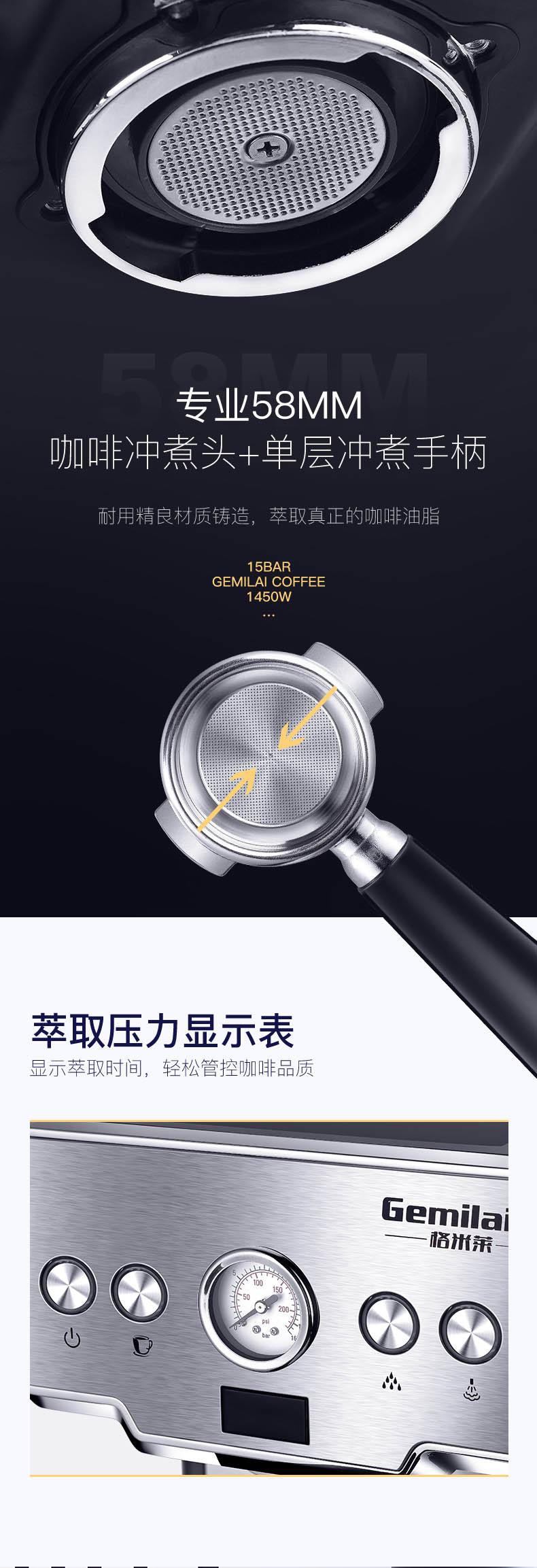 Gmilai Gemilai Coffee Machine Household Italian Semi-automatic Pump Pressure Steam Crm3605 Light Gray Gmilai Gemilai Coffee Machine Household Italian Semi-automatic Pump Pressure Steam Crm3605 Light Gray