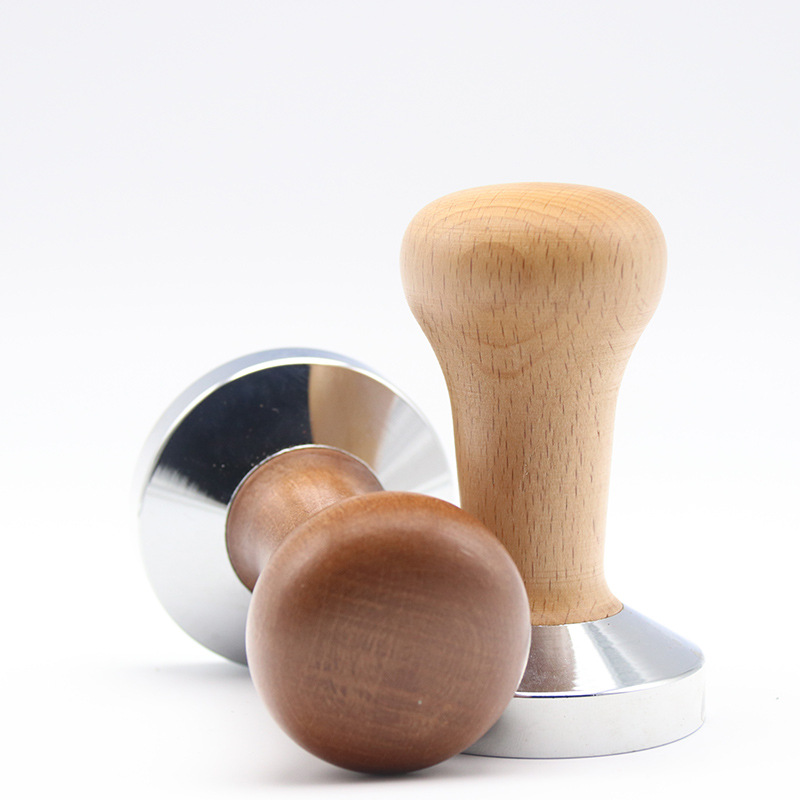 Stainless Steel 58 Thread Tamper Powder Tamper Bottom Huanghuali Solid Wood Handle Italian Coffee Machine Powder Tamper Stainless Steel 58 Thread Tamper Powder Tamper Bottom Huanghuali Solid Wood Handle Italian Coffee Machine Powder Tamper