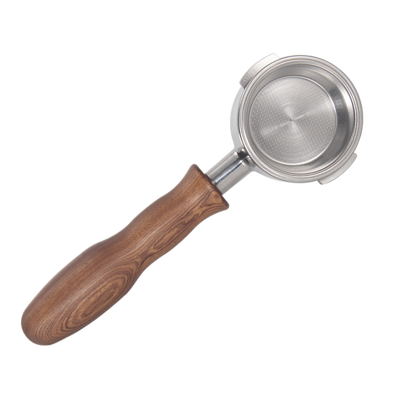 Solid Wood Coffee Machine Bottomless Handle Huanghuali Welhome 310 210 Universal Bottomless Handle Factory Wholesale