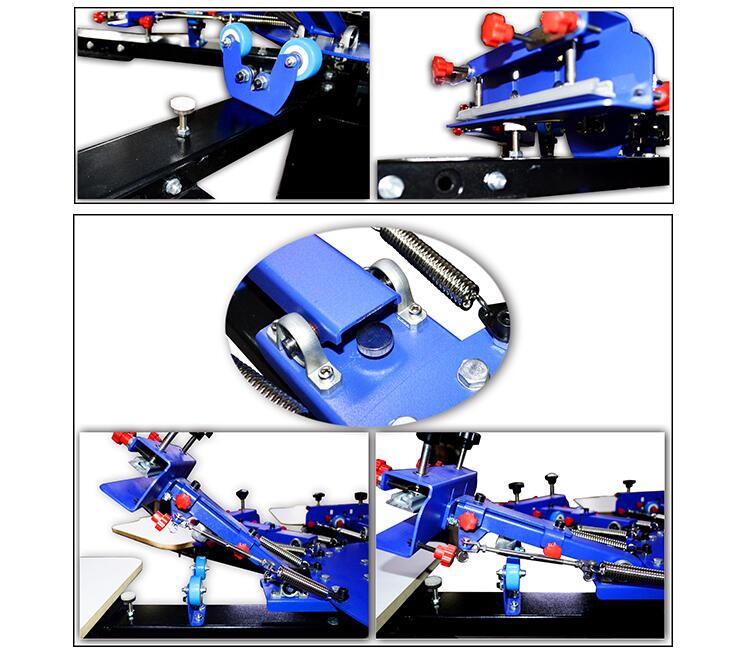 006254--S442L enhanced precise micro adjust four color four station double wheel overprinting screen printing machine 006254--S442L enhanced precise micro adjust four color four station double wheel overprinting screen printing machine