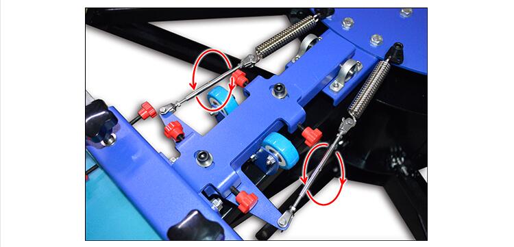 006254--S442L enhanced precise micro adjust four color four station double wheel overprinting screen printing machine 006254--S442L enhanced precise micro adjust four color four station double wheel overprinting screen printing machine