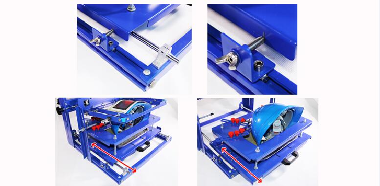 006600 SPE-AQM240 one color safety helmet hard material caps screen printing machine 006600 SPE-AQM240 one color safety helmet hard material caps screen printing machine