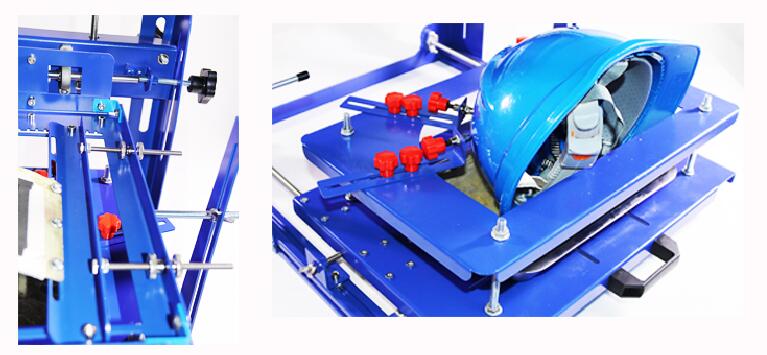 006600 SPE-AQM240 one color safety helmet hard material caps screen printing machine 006600 SPE-AQM240 one color safety helmet hard material caps screen printing machine