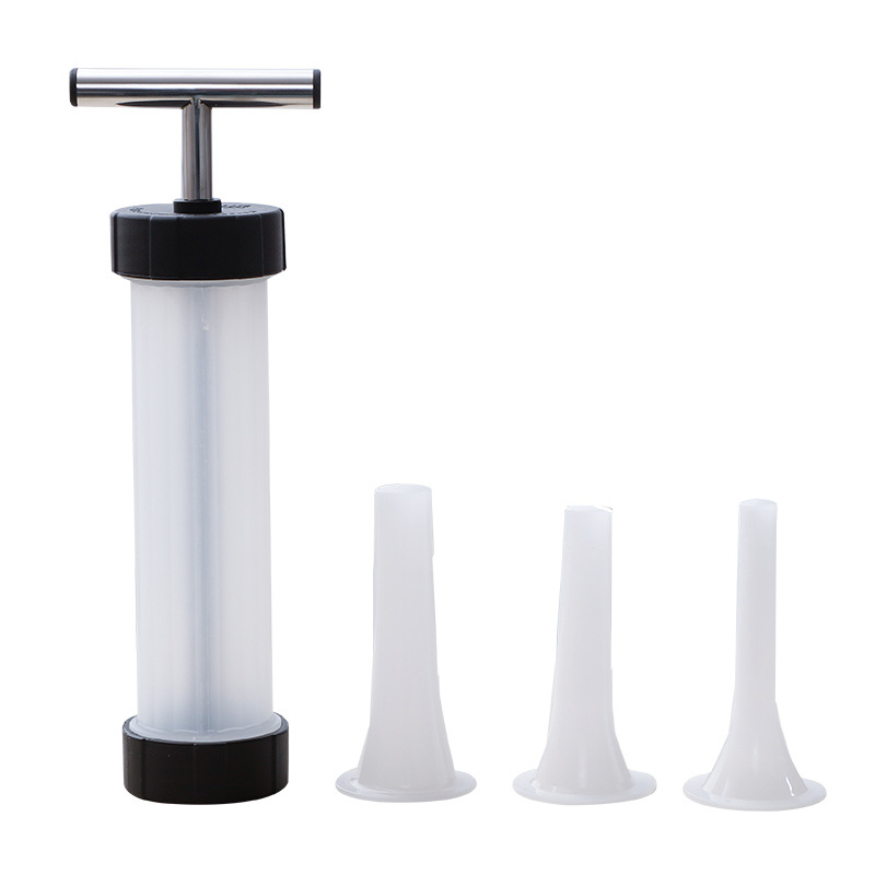 HandHeld Food Grade Sausage Filler Sausage Funnel Commercial Manual Sausage Filling Machine HandPushed Sausage Machine