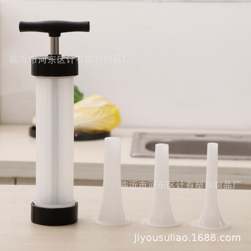 HandHeld Food Grade Sausage Filler Sausage Funnel Commercial Manual Sausage Filling Machine HandPushed Sausage Machine