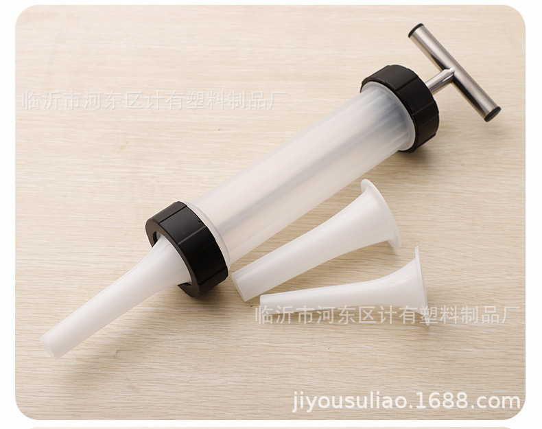HandHeld Food Grade Sausage Filler Sausage Funnel Commercial Manual Sausage Filling Machine HandPushed Sausage Machine