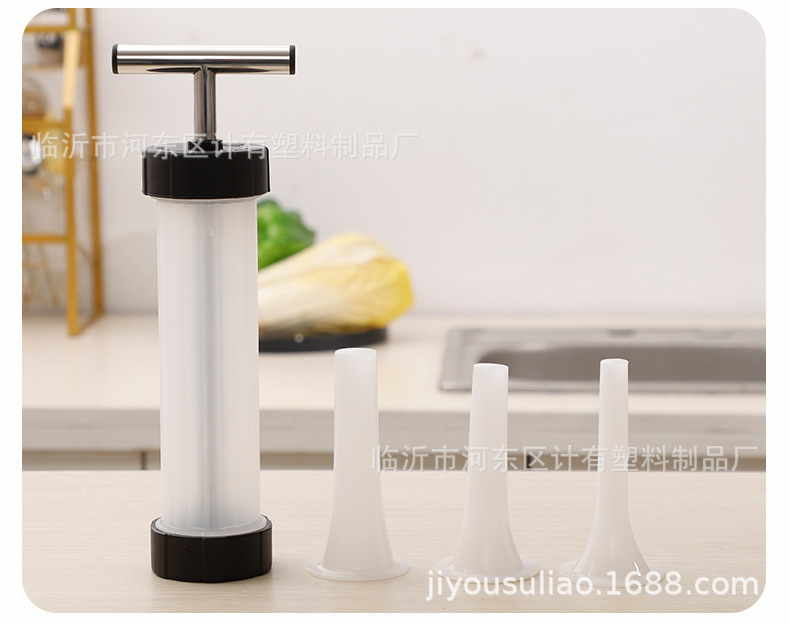 HandHeld Food Grade Sausage Filler Sausage Funnel Commercial Manual Sausage Filling Machine HandPushed Sausage Machine