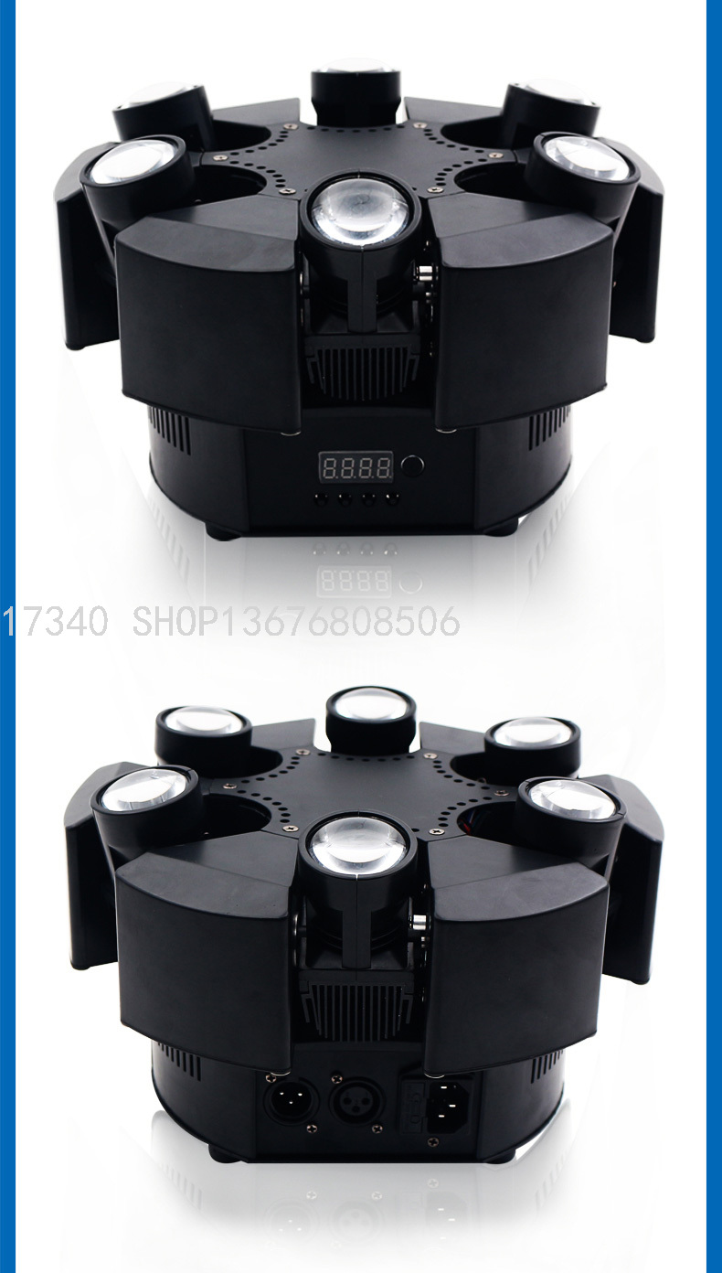 6led Moving Head Light Wedding Bar KTV Stage Lights Par Light Effect Light Smoke Making Machine Bubble Machine